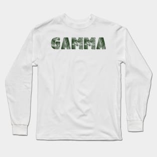 Gamma Leaf Letters Long Sleeve T-Shirt